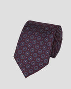 Charles Tyrwhitt Silk Medallion Tie - Burgundy