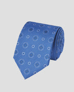 Charles Tyrwhitt Silk Medallion Tie - Cornflower Blue