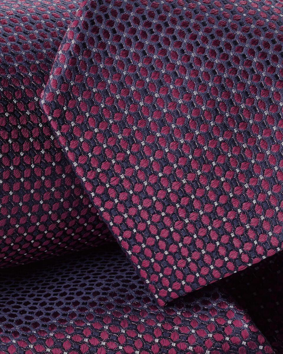 Charles Tyrwhitt Silk Patterned Tie - Pink