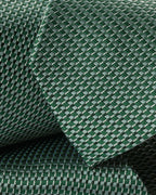 Charles Tyrwhitt Silk Patterned Tie - Deep Green