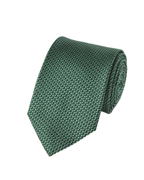 Charles Tyrwhitt Silk Patterned Tie - Deep Green