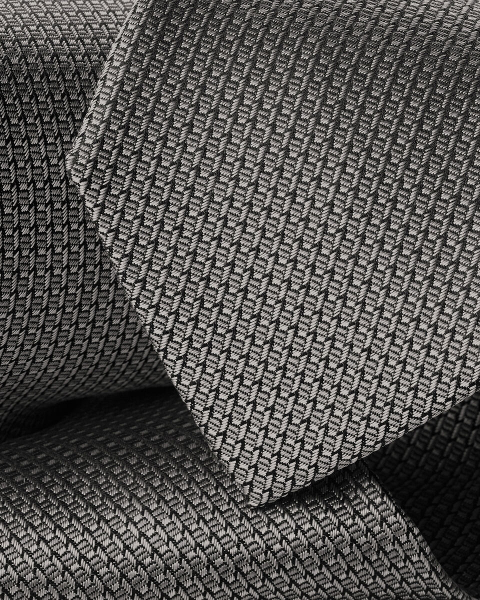 Charles Tyrwhitt Silk Patterned Tie - Grey