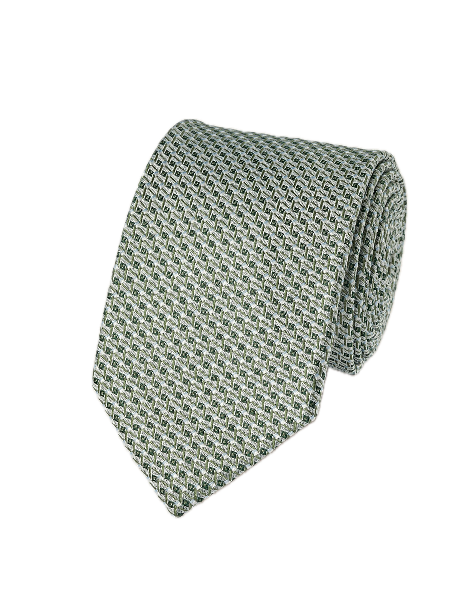 Charles Tyrwhitt Silk Patterned Tie - Green