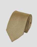 Charles Tyrwhitt Silk Patterned Tie - Lemon & Blue