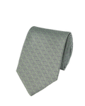 Charles Tyrwhitt Silk Print Tie - Light Green