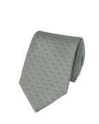 Charles Tyrwhitt Silk Print Tie - Light Green