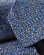 Charles Tyrwhitt Silk Print Tie - Mid Blue