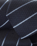 Charles Tyrwhitt Silk Grenadine Stripe Tie - Navy & Sky Blue