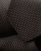Charles Tyrwhitt Italian Silk Grenadine Tie - Chocolate Brown