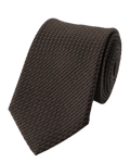 Charles Tyrwhitt Italian Silk Grenadine Tie - Chocolate Brown