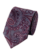 Charles Tyrwhitt Silk Paisley Tie - Dark Pink