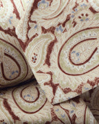 Charles Tyrwhitt Linen Silk Paisley Tie - Stone & Brown
