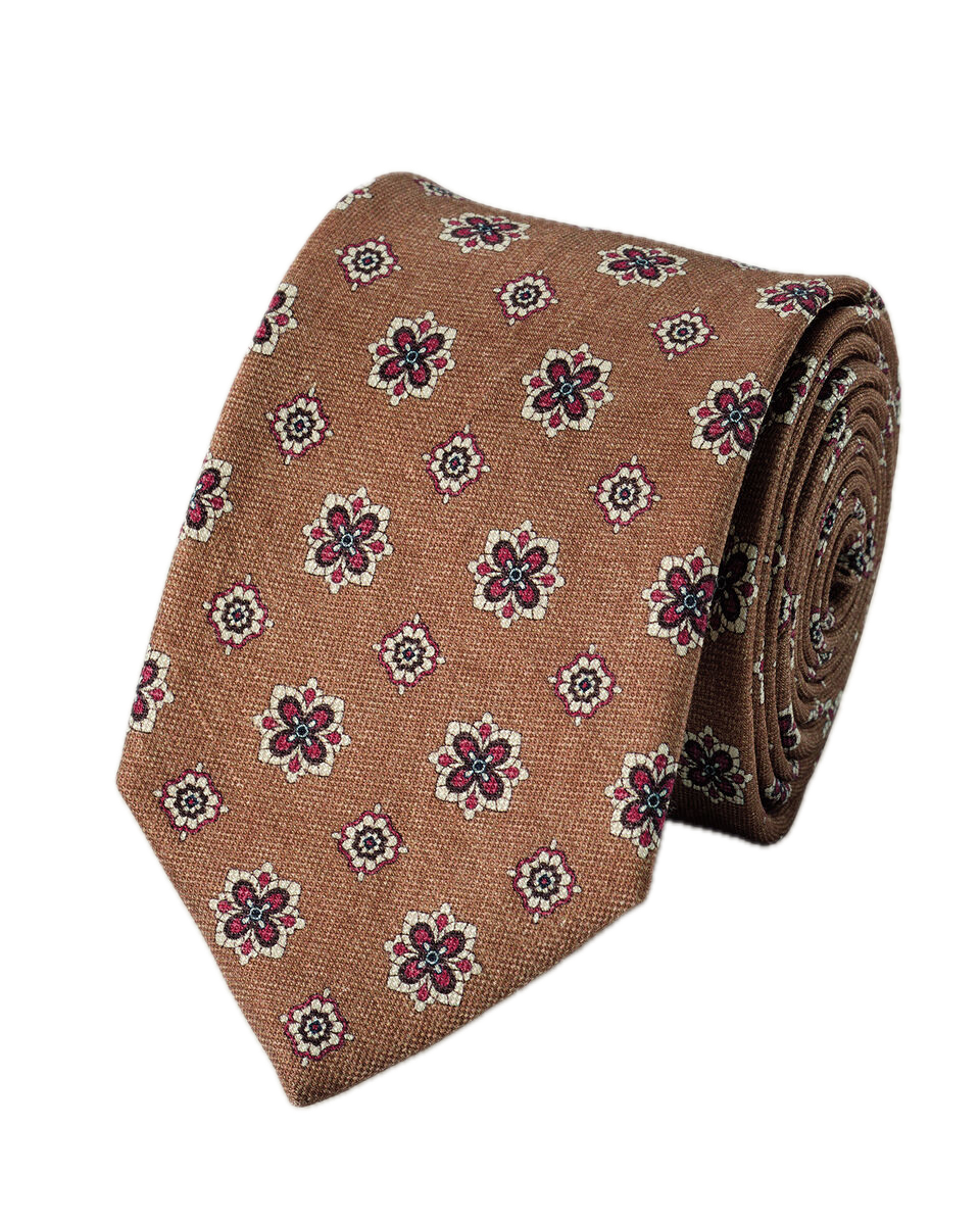 Charles Tyrwhitt Linen Silk Tie - Camel