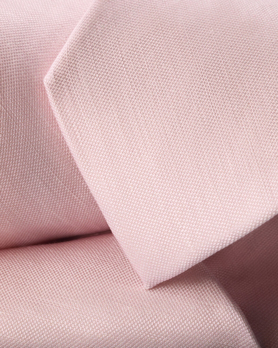 Charles Tyrwhitt Linen Silk Tie - Light Pink