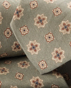Charles Tyrwhitt Linen Silk Tie - Mid Green