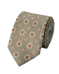 Charles Tyrwhitt Linen Silk Tie - Mid Green