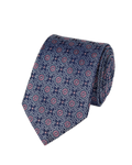 Charles Tyrwhitt Floral Silk Tie - Royal Blue & Pink