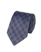 Charles Tyrwhitt Floral Silk Tie - Royal Blue & Pink