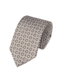 Charles Tyrwhitt Silk Geo Tie - Ivory