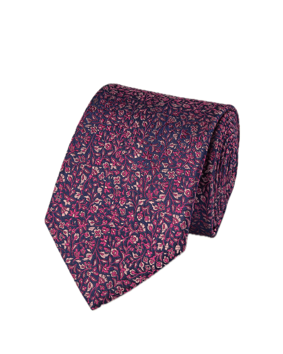 Charles Tyrwhitt Floral Silk Tie - Navy & Pink