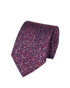 Charles Tyrwhitt Floral Silk Tie - Navy & Pink