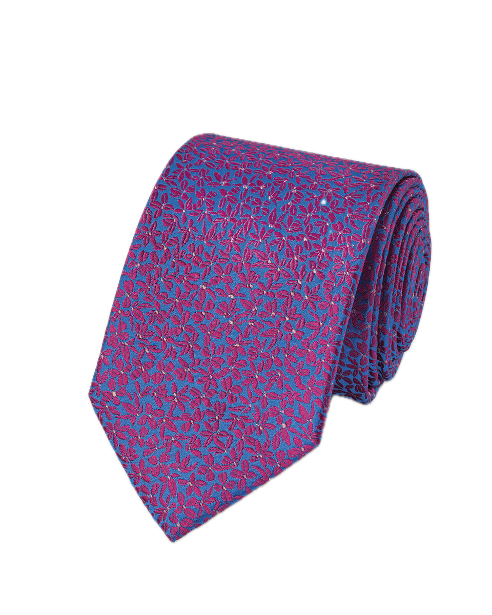 Charles Tyrwhitt Floral Silk Tie - Pink & Blue