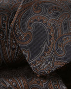 Charles Tyrwhitt Silk Paisley Tie - Navy & Camel
