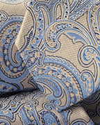 Charles Tyrwhitt Silk Paisley Tie - Stone & Blue