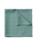 Charles Tyrwhitt Silk Spot Pocket Square - Teal Green