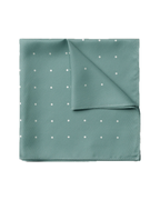 Charles Tyrwhitt Silk Spot Pocket Square - Teal Green