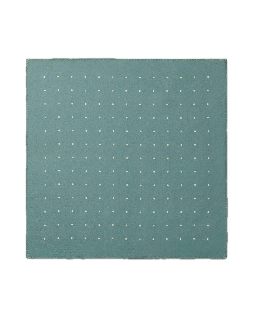 Charles Tyrwhitt Silk Spot Pocket Square - Teal Green