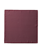 Charles Tyrwhitt Silk Medallion Print Pocket Square - Burgundy