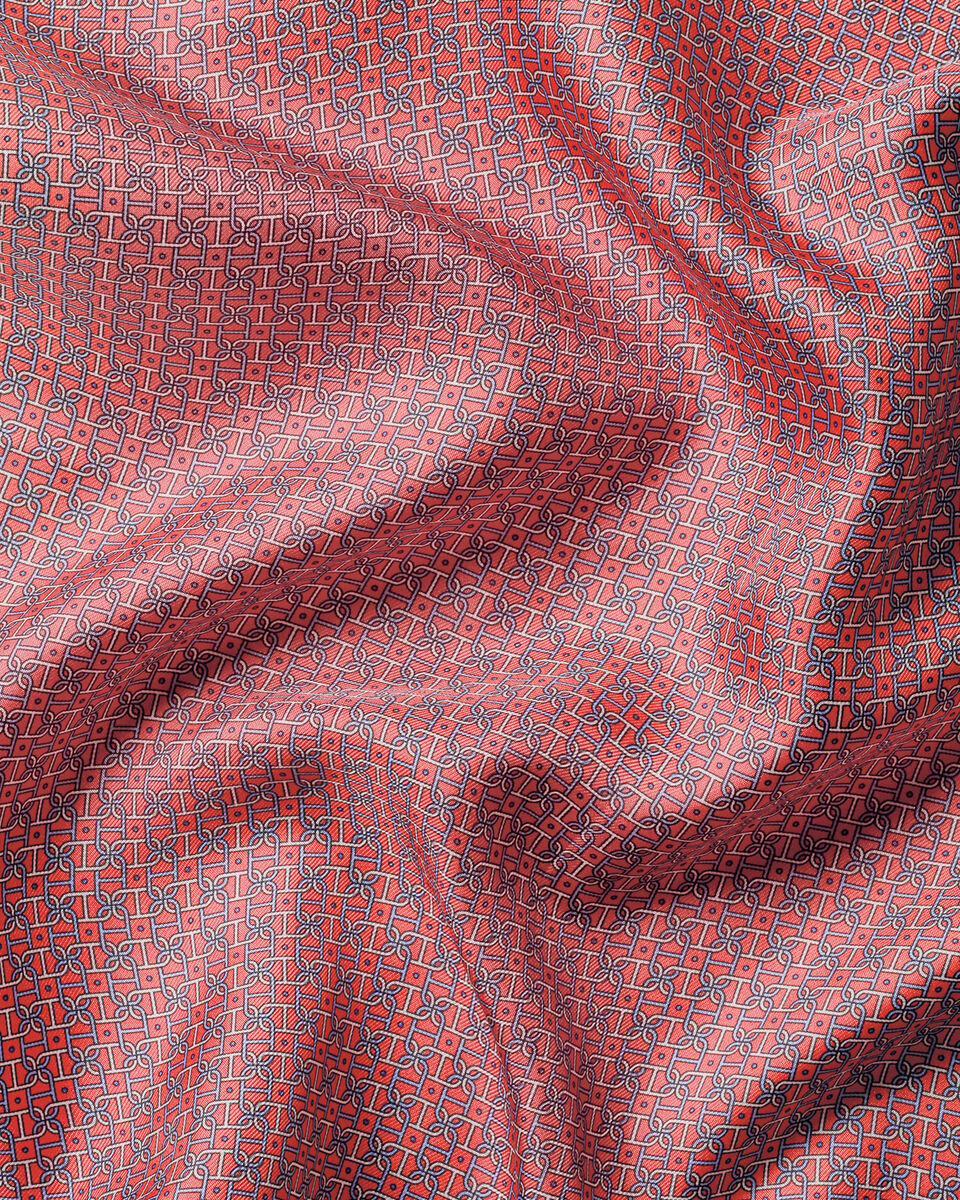 Charles Tyrwhitt Silk Pocket Square - Coral Pink