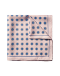 Charles Tyrwhitt Silk Medallion Print Pocket Square - Pink