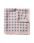Charles Tyrwhitt Silk Medallion Print Pocket Square - Pink