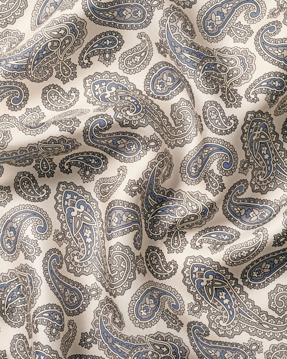Charles Tyrwhitt Silk Paisley Pocket Square - Ivory