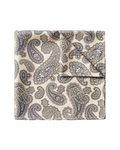 Charles Tyrwhitt Silk Paisley Pocket Square - Ivory
