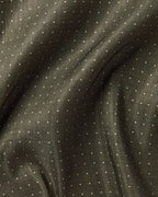Charles Tyrwhitt Linen Silk Spot Pocket Square - Olive Green