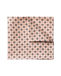 Charles Tyrwhitt Linen Silk Geo Print Pocket Square - Pale Orange