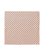 Charles Tyrwhitt Linen Silk Geo Print Pocket Square - Pale Orange