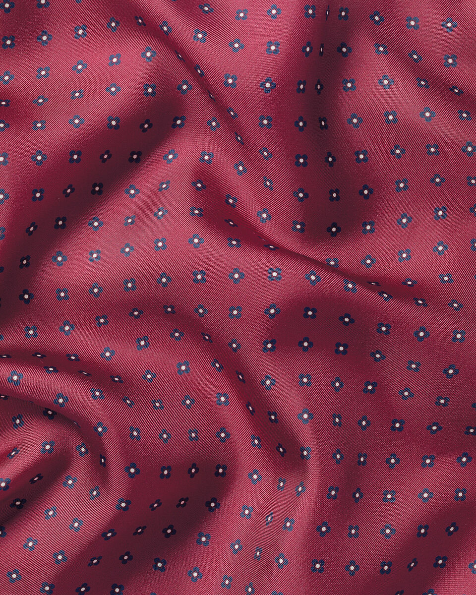 Charles Tyrwhitt Silk Pocket Square - Dark Pink