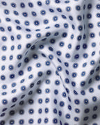 Charles Tyrwhitt Silk Medallion Print Pocket Square - Blue
