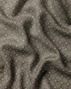 Charles Tyrwhitt Wool Silk Medallion Print Pocket Square - Olive Green