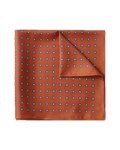Charles Tyrwhitt Silk Medallion Print Pocket Square - Orange