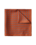 Charles Tyrwhitt Silk Medallion Print Pocket Square - Orange