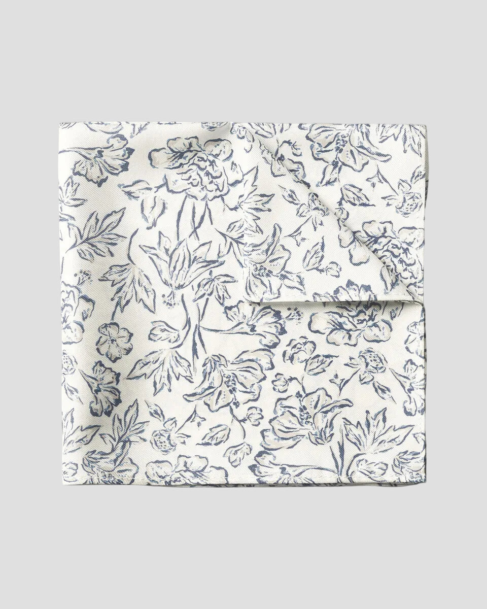 Charles Tyrwhitt Silk Floral Pocket Square - Ivory