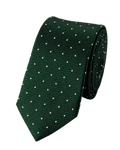 Charles Tyrwhitt Silk Spot Slim Tie - Green