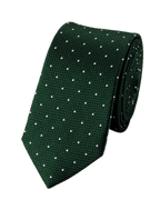 Charles Tyrwhitt Silk Spot Slim Tie - Green