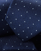 Charles Tyrwhitt Silk Spot Slim Tie - Petrol Blue