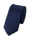 Charles Tyrwhitt Silk Spot Slim Tie - Petrol Blue